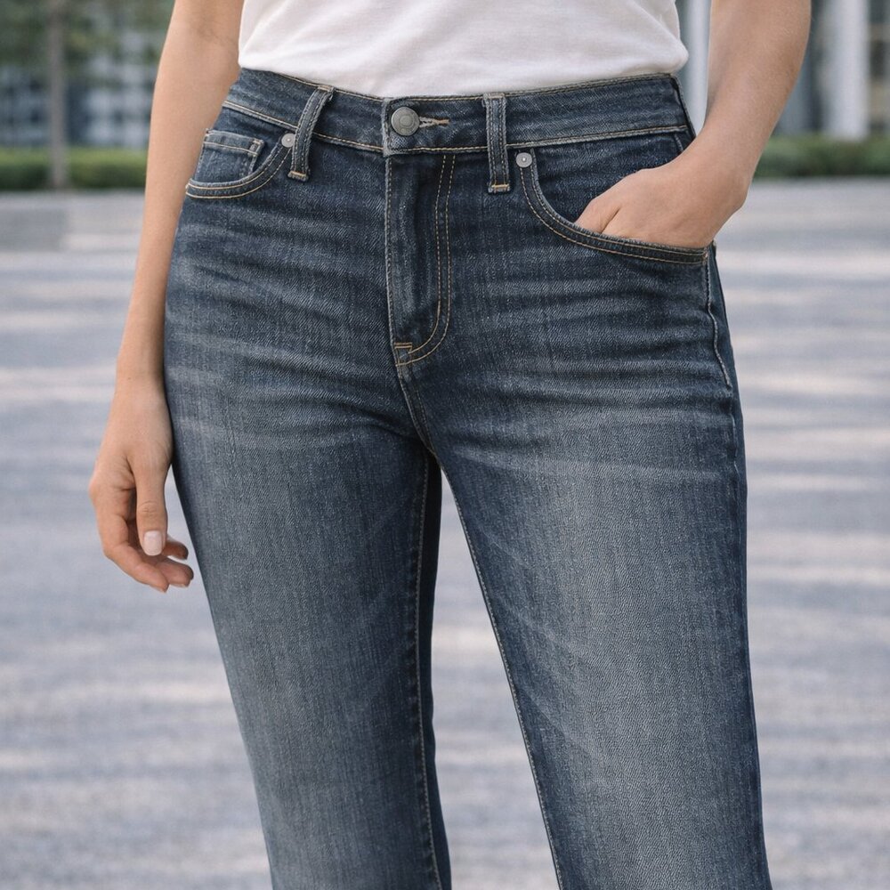 Paige Premium Denim Hollywood Hills Bootcut Jeans Size 24 Dark Wash
